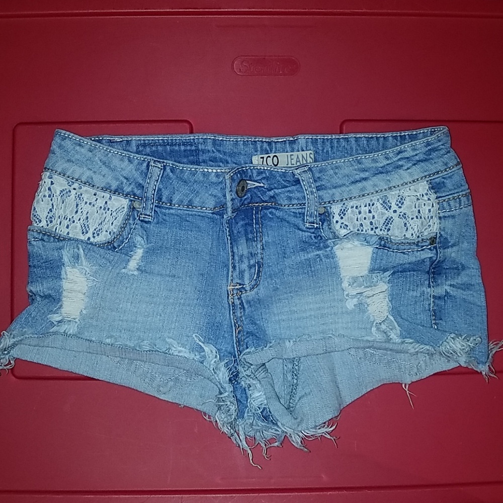 Light washed Shorts